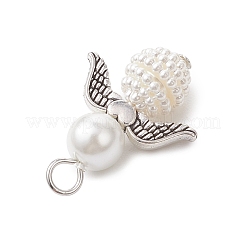 6 шт. 6 стиля подвески из акрилового искусственного жемчуга и стеклянного жемчуга PALLOY-JF04038