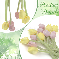 12 шт. 2 стиля тканевые двухголовые тюльпаны украшения аксессуары&nbsp;FIND-CY0001-40