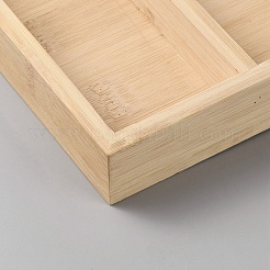 4 решетка деревянный органайзер для стаканов подносы для демонстрации&nbsp;AJEW-WH0696-097B