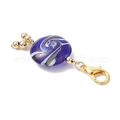 Плоский круглый подвесной светильник ручной работы&nbsp;HJEW-JM03812