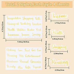 Водонепроницаемые декоративные наклейки из ПВХ DIY-WH0308-369