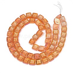 Гальванизируйте прозрачное стекло бисер нитей&nbsp;EGLA-N017-03C