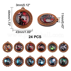 Стеклянные подвески&nbsp;WOOD-NB0001-63A