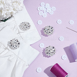 24 шт. 2 стиля запонки из сплава со стразами DIY-NB0013-81