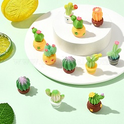 45 шт. 9 стиля украшения для показа бонсай из смолы кактуса&nbsp;AJEW-CJ0001-75