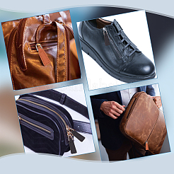 20 шт. 2 цвета pu кожаный бегунок для молнии&nbsp;FIND-GO0002-92