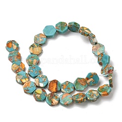 Окрашенные синтетические нити из имперской яшмы G-D337-14mm-A02