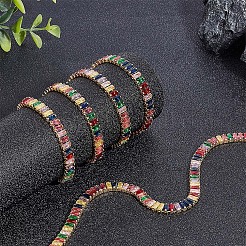 Цепочки из стразов CHC-WH0015-01G