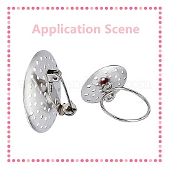 Латунное пальцевое кольцо / брошь KK-SC0002-65