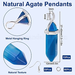 95шт 3 набора для самостоятельного изготовления висячих сережек DIY-SC0015-76A