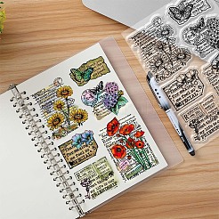 ПВХ пластиковые прозрачные штампы DIY-WH0631-0556