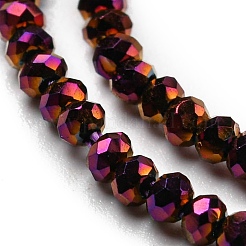 Стеклянные бусины с гальваническим покрытием &nbsp;EGLA-F149-FP-11