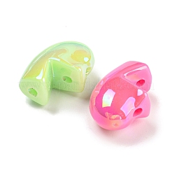 Непрозрачные переливающиеся акриловые бусины с УФ-покрытием MACR-P040-16B