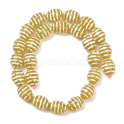 Стеклянные бусины из искусственного нефрита GLAA-L051-02C