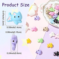 18 шт. 9-х цветные бусины из цинкового сплава&nbsp;FIND-YW0011-32