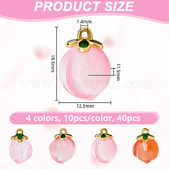 30шт 3 цвета стеклянные подвески&nbsp;GLAA-OC0001-47