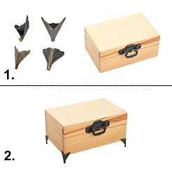 Винтажный угловой протектор коробки из сплава FIND-FH0001-23AB-RS