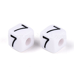 Непрозрачные акриловые европейские большие шарики отверстия&nbsp;SACR-N020-01B-08