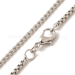 1.8 мм стойка покрытие латунные цепочки ожерелья для женщин мужчин&nbsp;MAK-L044-60P-2