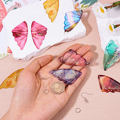 Набор для самостоятельного изготовления подвесных сережек-крыльев из прозрачной смолы&nbsp;DIY-TA0010-22