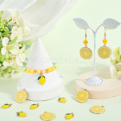 40шт 2 стиля подвески из сплава с эмалью ENAM-SC0005-71