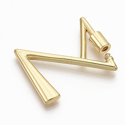 Латунные брелоки с карабином KK-T046-001G-NF