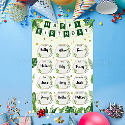 2шт многоразовые плакаты с надписью «С Днем Рождения» AJEW-WH0671-009