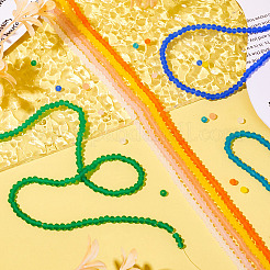 8 нить 8 цвета гальванических стеклянных бусин&nbsp;EGLA-TA0001-49A