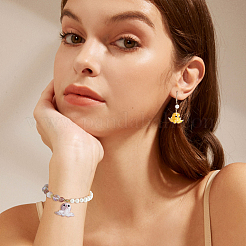 10шт 5 цвета бусины ручной работы с неровностями лэмпворк LAMP-HS0001-01