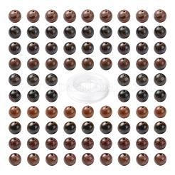 100шт 8 мм натуральная полихромная яшма/камень Пикассо/бусины из яшмы Пикассо&nbsp;DIY-LS0002-29