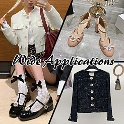 6 шт. запонки из сплава со стразами&nbsp;BUTT-MA0001-12G-01