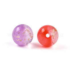 Двухцветные прозрачные смоляные бусины X1-RESI-N042-12mm-12