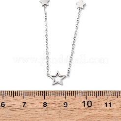 Ожерелья из цепочек со звездочками из нержавеющей стали 304&nbsp;NJEW-R026-13P