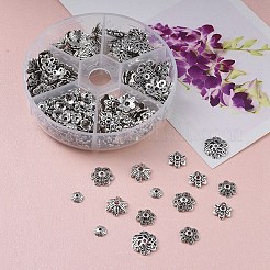 Тибетском стиле сплав шарик крышки PALLOY-JP0005-08AS