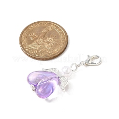 Ангел прозрачный акриловый кулон украшения HJEW-JM03459-01