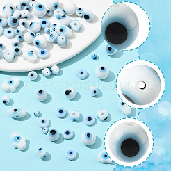 80шт 8 стиля бусины ручной работы лэмпворк «Сглаз» LAMP-FS0001-38A