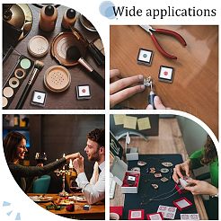 Пластиковые свободные коробки для демонстрации алмазов&nbsp;LS-CON-WH0087-55A