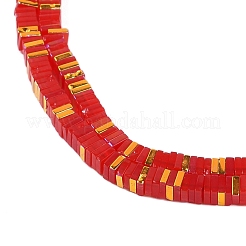 Стеклянные бусины с гальваническим покрытием &nbsp;GLAA-B023-01A-14