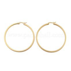 201 серьги-кольца из нержавеющей стали&nbsp;LS-EJEW-P304-14A-G