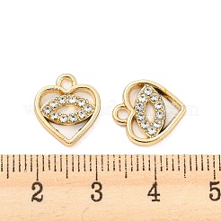 Подвески со стразами из сплава с ультрафиолетовым покрытием PALLOY-D026-07G