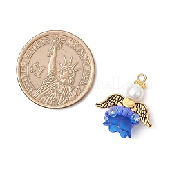 Подвески-ангелы из стеклянных бисеров&nbsp;PALLOY-MZ00713-05