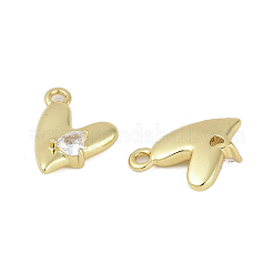 Стойки обшивки латунь микро проложить кубическую прелесть диоксида циркония KK-C082-08G