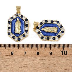 Латунные микро проложить кубического циркония подвески&nbsp;KK-A257-07G