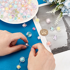 180шт 9 стиля прозрачные акриловые бусины OACR-PH0004-30