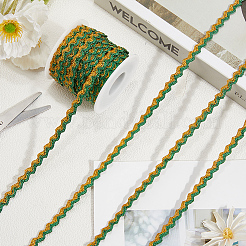 Лента для отделки из блестящего полиэстера с металлическим волнистым эффектом&nbsp;OCOR-GF0004-47D