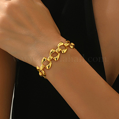Браслеты из железных цепей в стиле хип-хоп для женщин&nbsp;AU5416