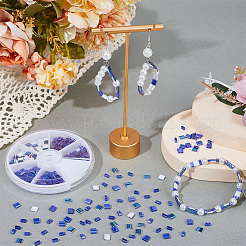 400шт 3 стеклянных бисера с 2 отверстиями SEED-CN0001-23