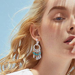 Латунные клипсы серьги KK-SP0001-08P