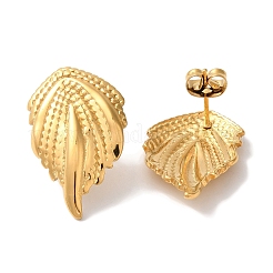 Серьги-гвоздики из нержавеющей стали 304 с ионным покрытием (IP) для женщин EJEW-L287-005G