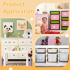 Плоские круглые этикетки для деревянных коробок&nbsp;DIY-BC0015-89B